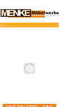 Mobile Screenshot of menke-kuechen.de